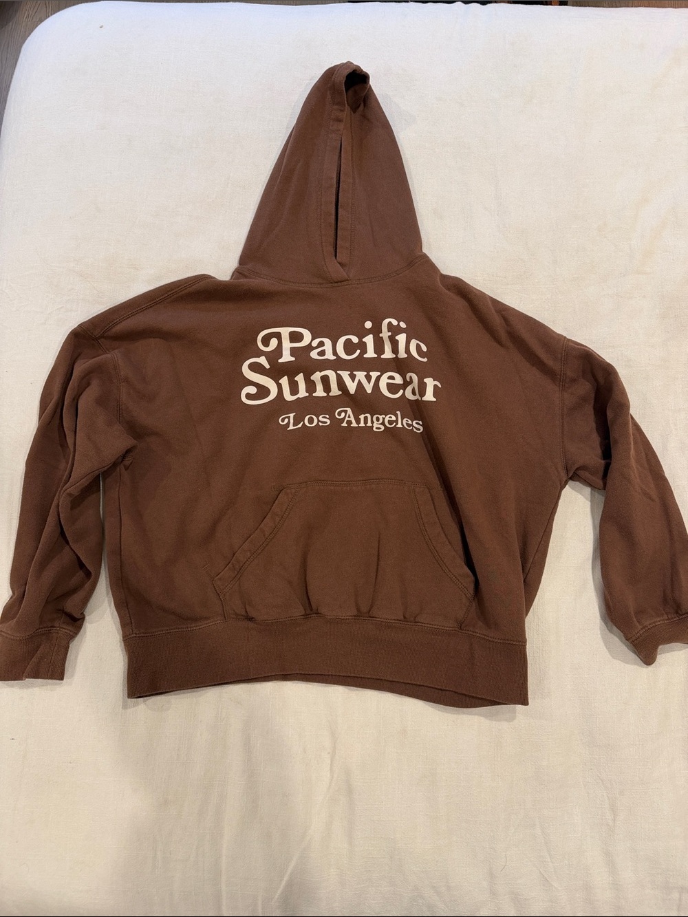 Pacific Sunwear Brown Los Angeles Logo Hoodie